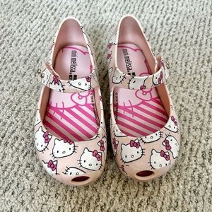 Mini Melissa + Hello Kitty Flats size 9